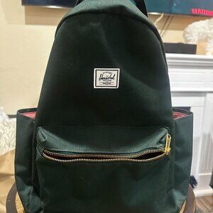 Herschel Supply Co Green Backpack Classic Daypack Gold Zipper
